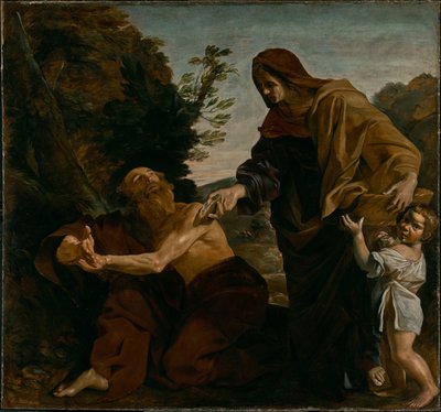 Élie reçoit le pain de la veuve de Zarephath - Giovanni Lanfranco