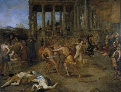 Combats de gladiateurs - Giovanni Lanfranco