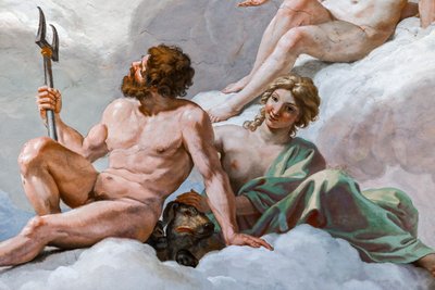 Pluton, dieu des Enfers, et sa femme, Proserpine (détail) - Giovanni Lanfranco