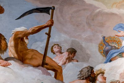 Saturne, dieu du temps (détail) - Giovanni Lanfranco