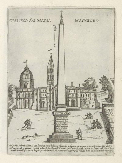 Obélisque devant Santa Maria Maggiore - Giovanni Maggi