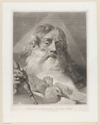 Dieu le Père avec colombe - Giovanni Marco Pitteri