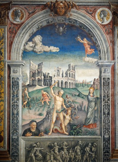 Fresque de Giovanni Maria Falconetto, Salle du Zodiaque, Palazzo D