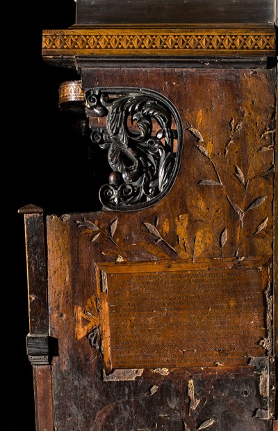 Chœur canonial en bois, Incrusté par Giovanni Maria Platina 1484, Incrustation latérale droite - Giovanni Maria Platina