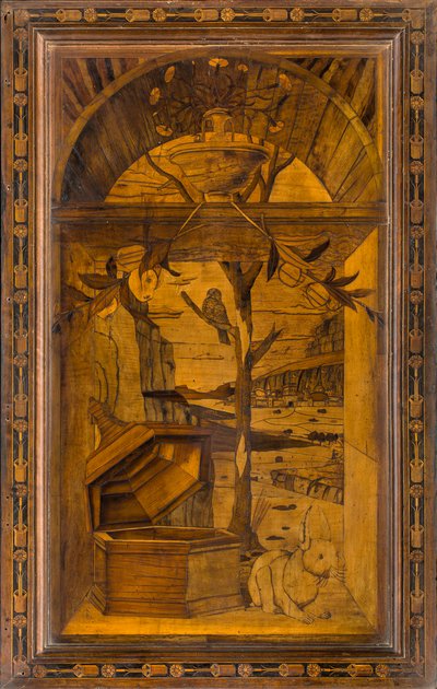 Chœur canonial en bois, incrusté par Giovanni Maria Platina 1484, stalle supérieure - Giovanni Maria Platina