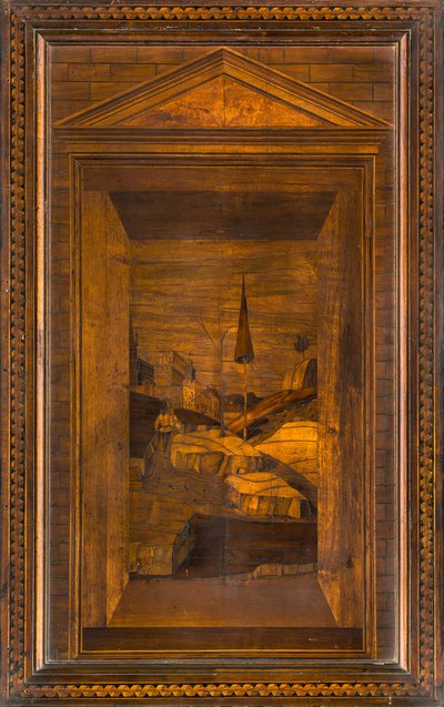 Chœur canonial en bois, incrusté par Giovanni Maria Platina 1484, stalle supérieure - Giovanni Maria Platina