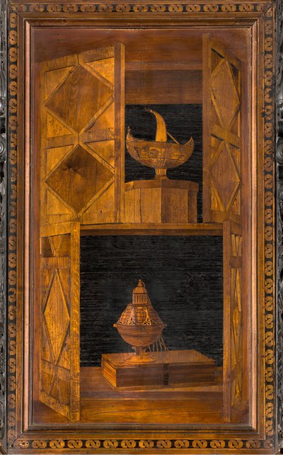 Chœur canonial en bois, incrusté par Giovanni Maria Platina 1484, stalle supérieure - Giovanni Maria Platina
