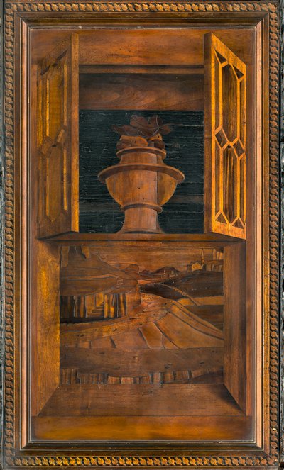 Chœur canonial en bois, Incrusté par Giovanni Maria Platina 1484, Stalle supérieure - Giovanni Maria Platina