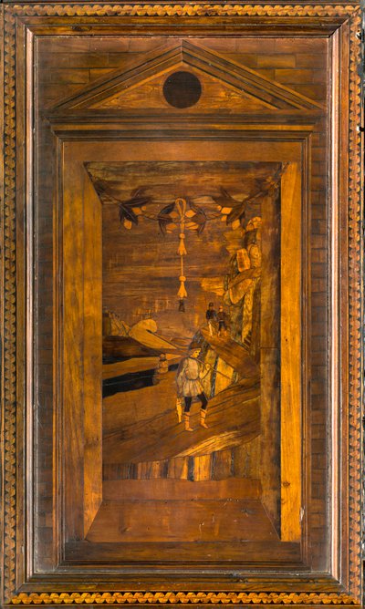 Chœur canonial en bois, incrusté par Giovanni Maria Platina 1484, Stallo supérieur - Giovanni Maria Platina