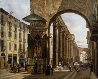 Colonnes de Saint-Laurent à Milan - Giovanni Migliara