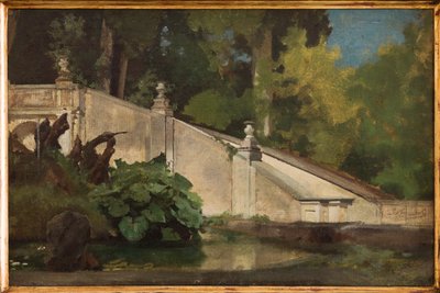 Escalier avec étang - Giovanni Muzzioli