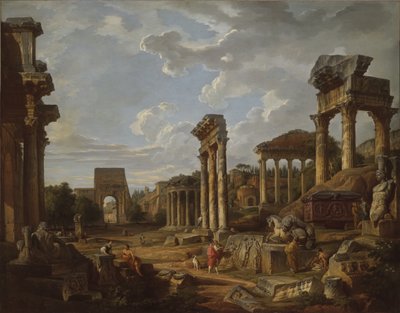 Un caprice du Forum romain, 1741 - Giovanni Paolo Pannini