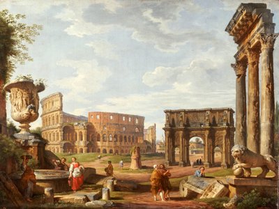 Vue capricieuse de Rome, 1743 - Giovanni Paolo Pannini