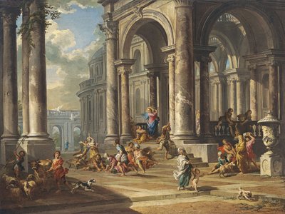 Christ chassant les marchands du temple - Giovanni Paolo Pannini