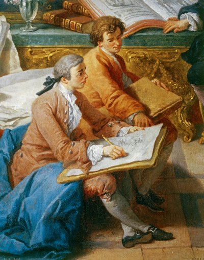 Galerie de vues de la Rome moderne … - Giovanni Paolo Pannini or Panini