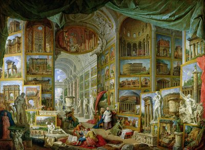 Galerie de vues de la Rome antique - Giovanni Paolo Pannini