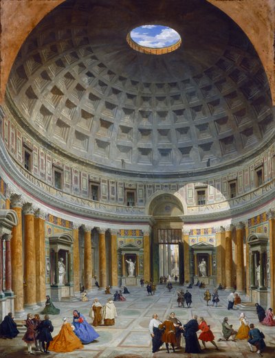 Intérieur du Panthéon, Rome, c.1734 - Giovanni Paolo Pannini