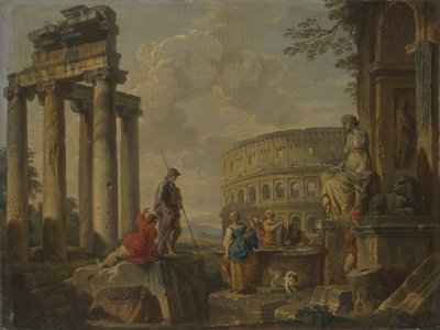Le Colisée parmi les ruines romaines - Giovanni Paolo Pannini