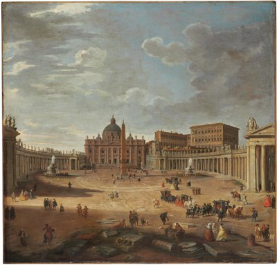 Vue de la place Saint-Pierre, Rome - Giovanni Paolo Pannini