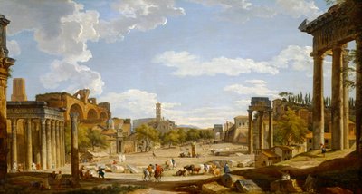 Vue du Forum Romain - Giovanni Paolo Pannini