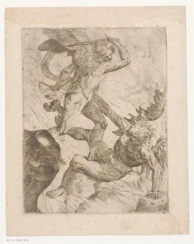 Archange Michel combattant le diable - Giovanni Pietro Possenti