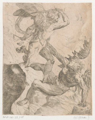 Archange Michel en combat avec le diable - Giovanni Pietro Possenti