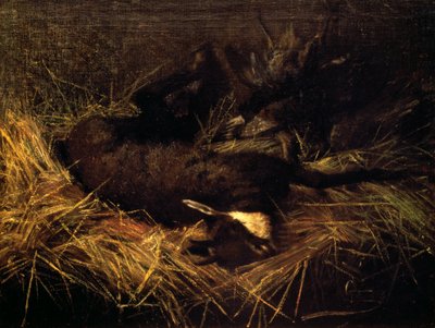 Chamois mort - Giovanni Segantini