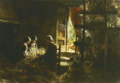 La raccolta dei bozzoli Collecte des cocons, 1882-1883 - Giovanni Segantini