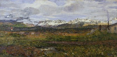 Paysage sur Maloja ou Retour dans sa ville natale - Giovanni Segantini