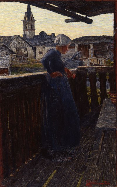 Sur le balcon, 1892 - Giovanni Segantini
