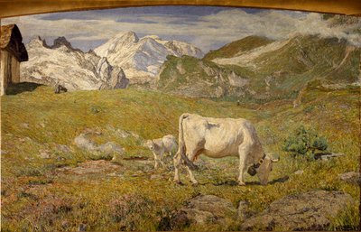 Pâturages au printemps - Giovanni Segantini