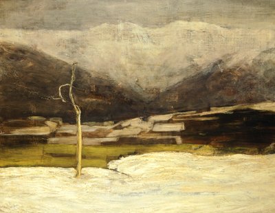 Paysage de Savognino - Giovanni Segantini