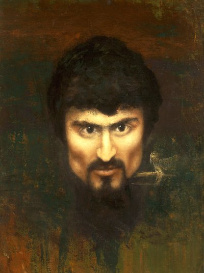 Suisse, Saint-Moritz, Autoportrait en 1882 - Giovanni Segantini