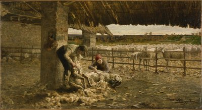 La Tonte des moutons, 1883-1884 - Giovanni Segantini