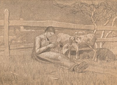 La Bergère, vers 1888 - Giovanni Segantini