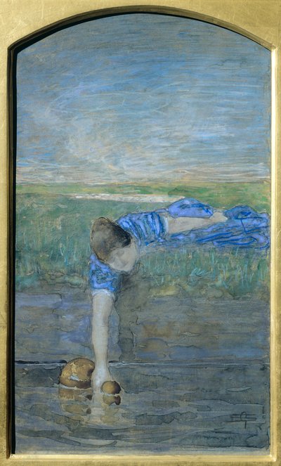 Femmes à la rivière - Giovanni Segantini