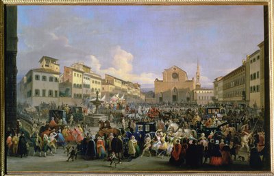 Vue de la Piazza Santa Croce à l