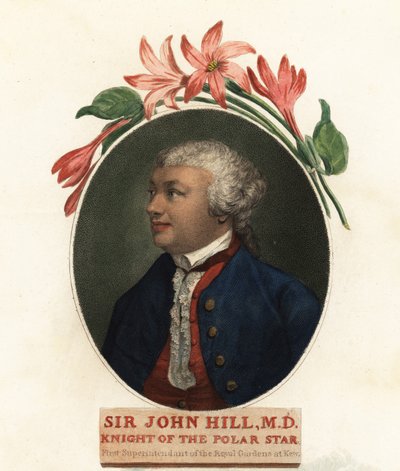 Portrait de Sir John Hill, naturaliste et botaniste - Giovanni Vendramini