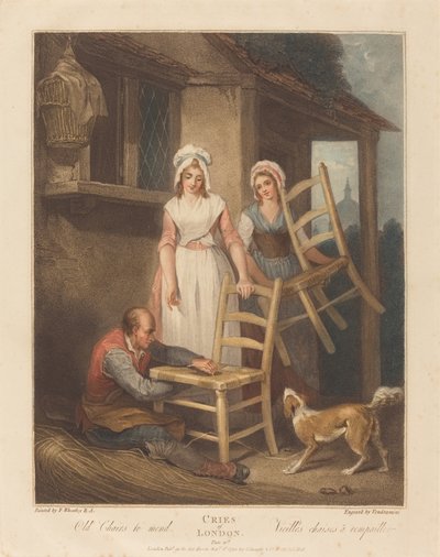Vieilles chaises à réparer - Giovanni Vendramini after Francis Wheatley