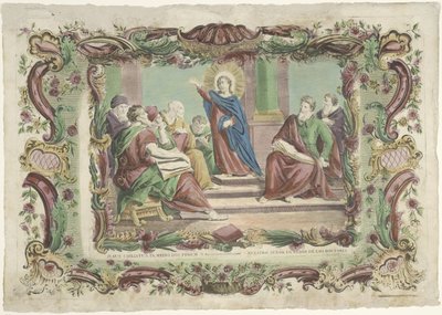 Christ parmi les docteurs dans le temple - Giovanni Volpato (possibly)