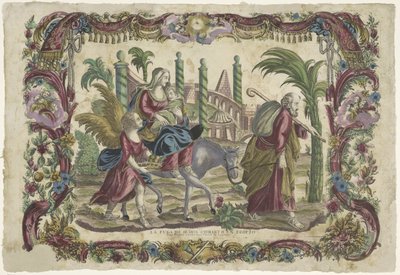 La fuite en Égypte - Giovanni Volpato (possibly)