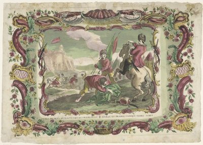Soldats dans une bataille pour un fort - Giovanni Volpato (possibly)