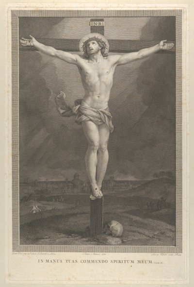 Christ crucifié sur la croix, un crâne à la base, vers 1770-1803 - Giovanni Volpato