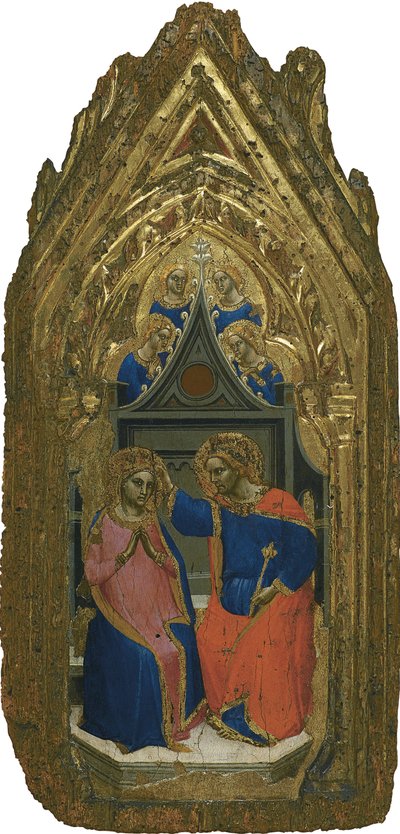 Le Couronnement de la Vierge avec quatre anges - Giovanni da Bologna