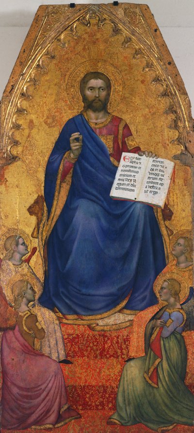 Christ en majesté adoré par des anges, par Giovanni da Milano (actif de 1346 à 1369) - Giovanni da Milano