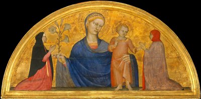 Madone et enfant avec donateurs, vers 1365 - Giovanni da Milano