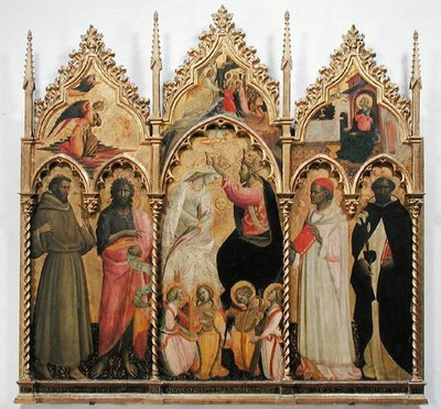 Couronnement de la Vierge avec des saints, vers 1420 - Giovanni dal Ponte