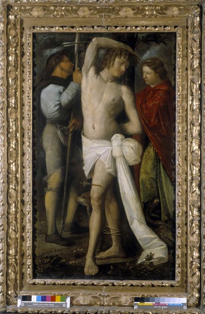 Saint Roch, Saint Sébastien et Sainte Marguerite - Giovanni de Busi Cariani