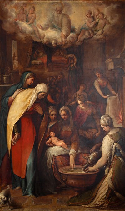 La Nativité de la Bienheureuse Vierge Marie, fin du 16e siècle - Giovanni de Vecchi