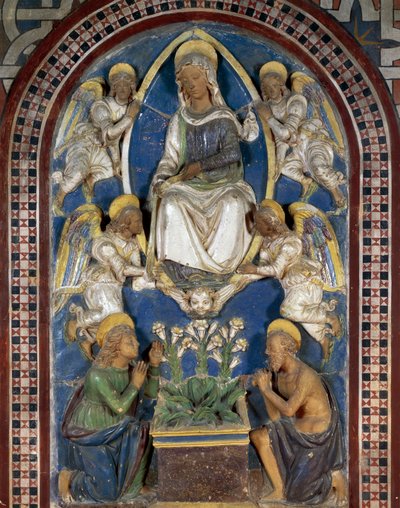 Assomption de la Vierge, Majolique - Giovanni della Robbia